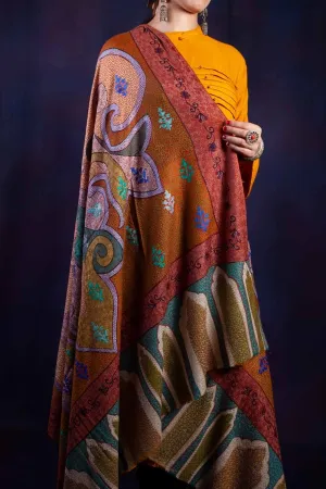 Multicolor Jamawar Shawl