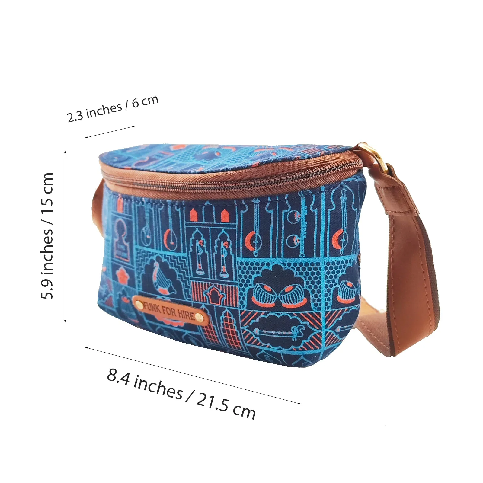 Music Wall Navy  Printed  Fanny Pack  Navy