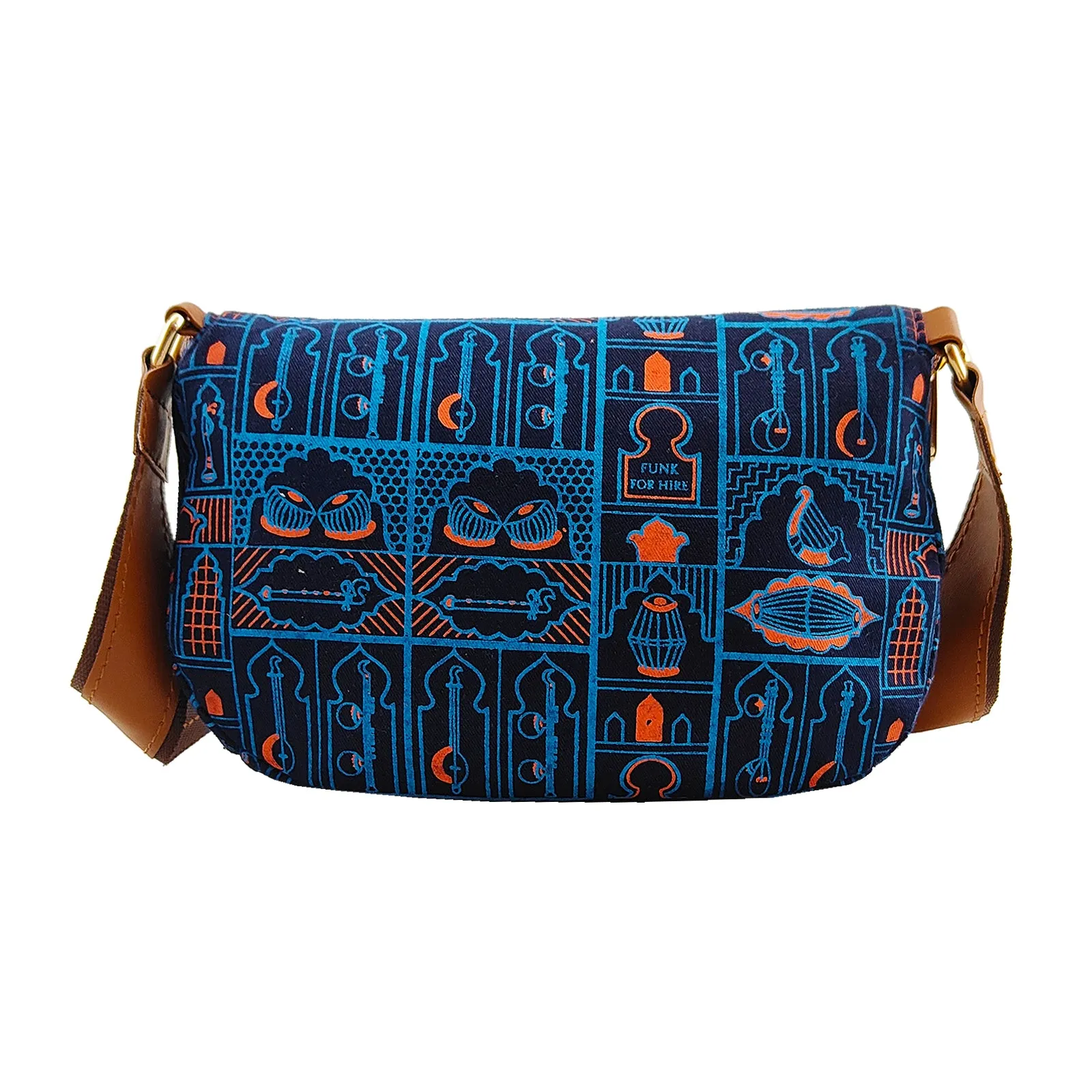 Music Wall Navy  Printed  Fanny Pack  Navy