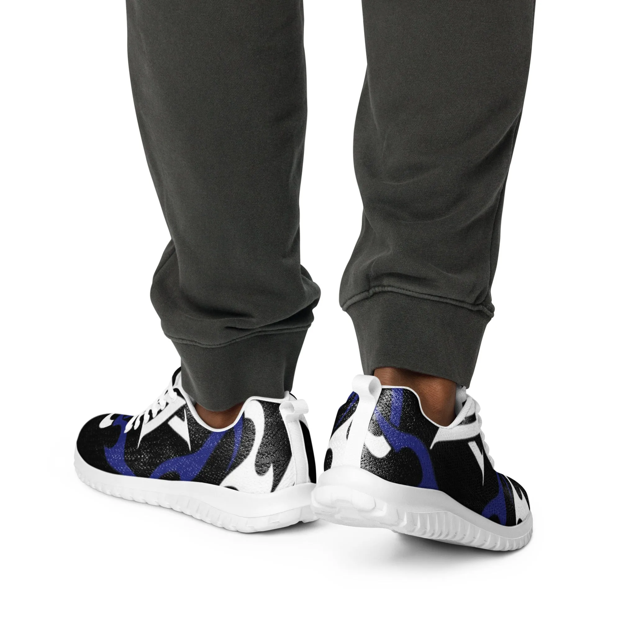 MyVybz Men’s Blue Flame Sneakers