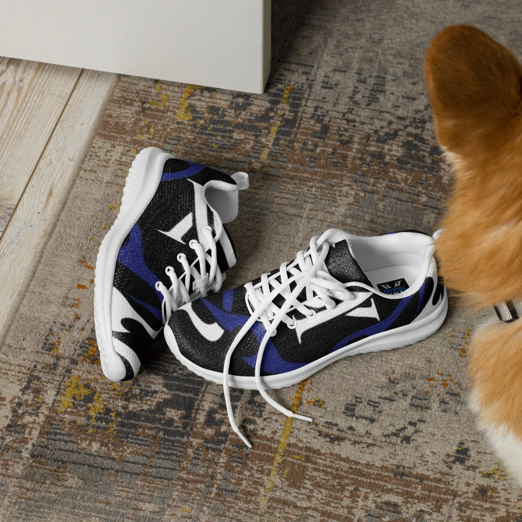 MyVybz Men’s Blue Flame Sneakers