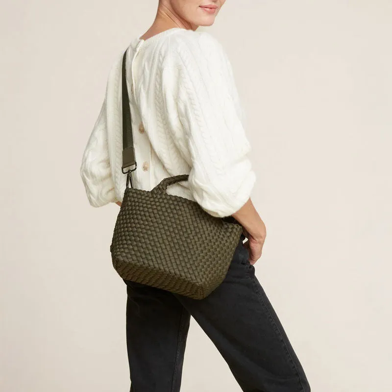 NAGHEDI St Barths Small Tote in Olive