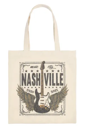 NASHVILLE MINIMALIST PRINT TOTE BAG