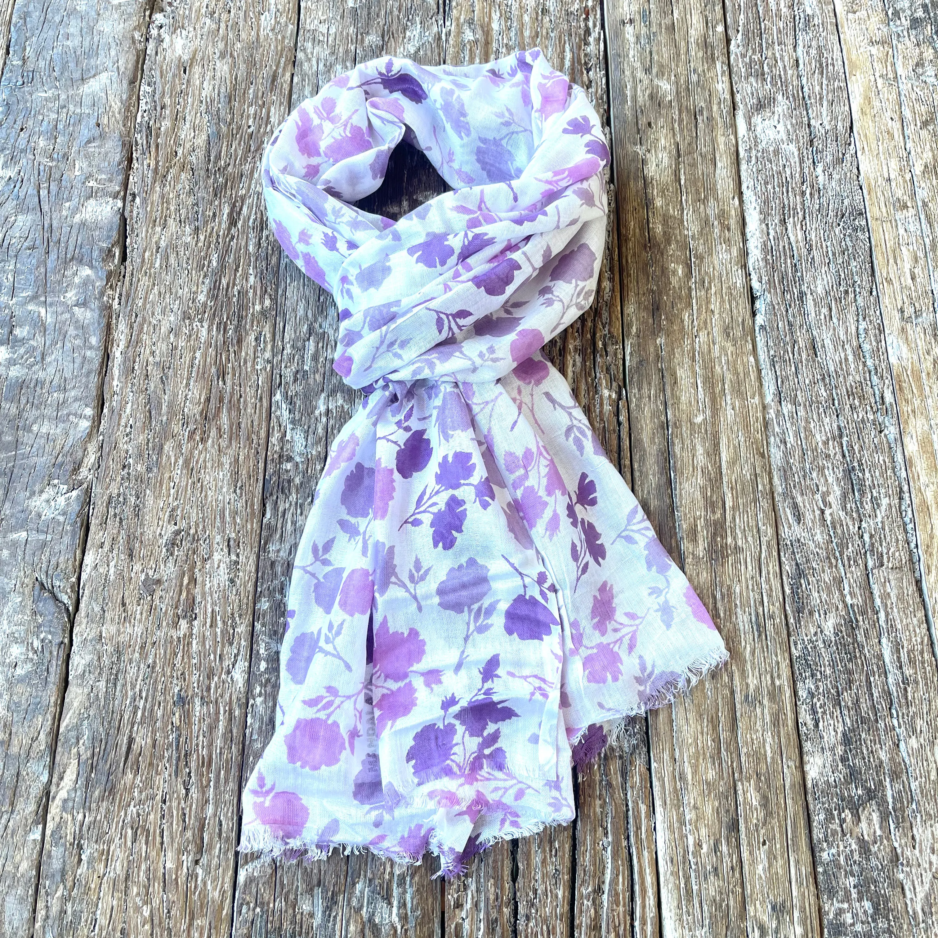 NATURAL VISCOSE SCARF/SARONG 70X180CM