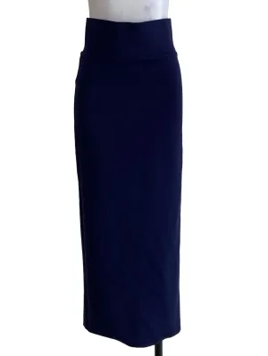 Navy Plain Pencil Skirts