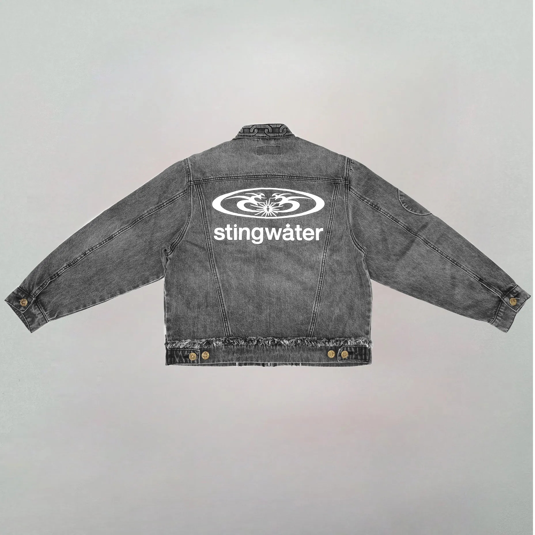 Neck Chain Jacket Acid Black