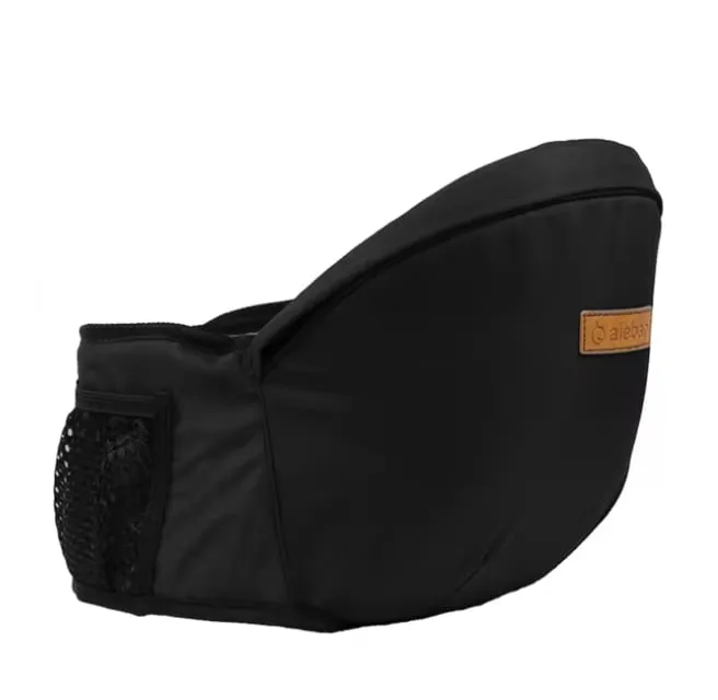 NEW Adjustable Infant Hip Seat Baby Carrier Waist Stool Baby Sling Hold Waist Belt Black, 6 Months - 3 Years