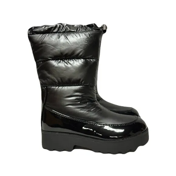 NEW Aerosoles Big Girls Size 2 Shadie Winter &amp; Snow Boot Waterproof Black Nylon