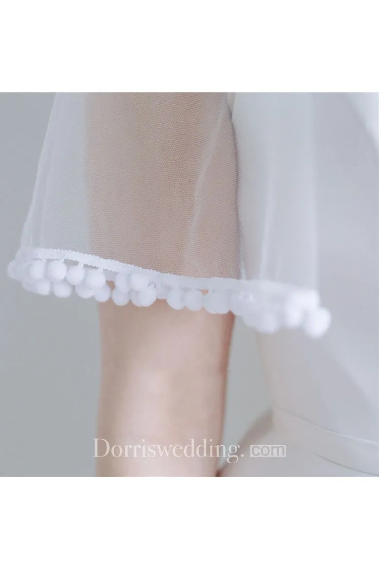 New Bride Wedding Veils With Lace For Travel Photography Soft Veil