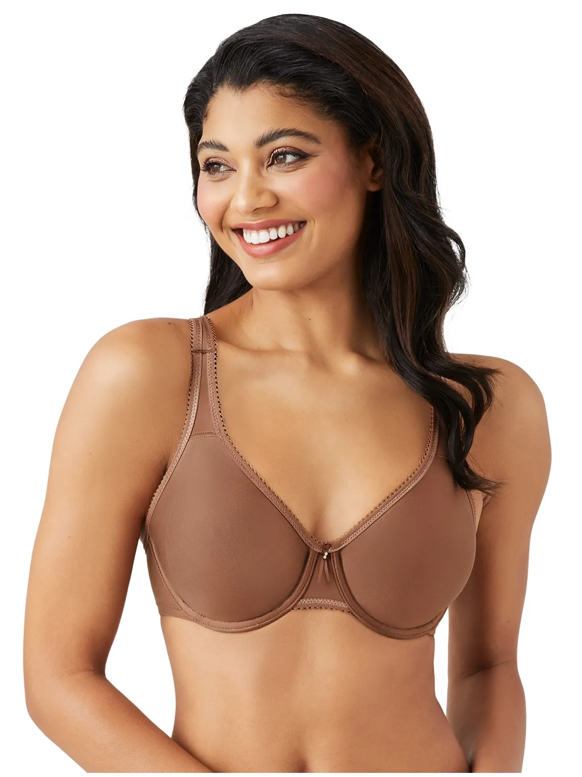 New Wacoal Basic Beauty Full Figure Seamless Underwire Bra in Clove, Sz 42D! Retails $67 