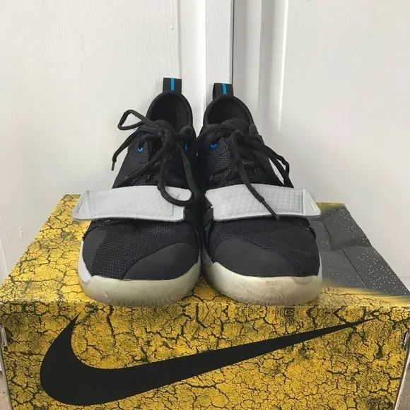 NIKE Black Photo Blue Youth Sneakers