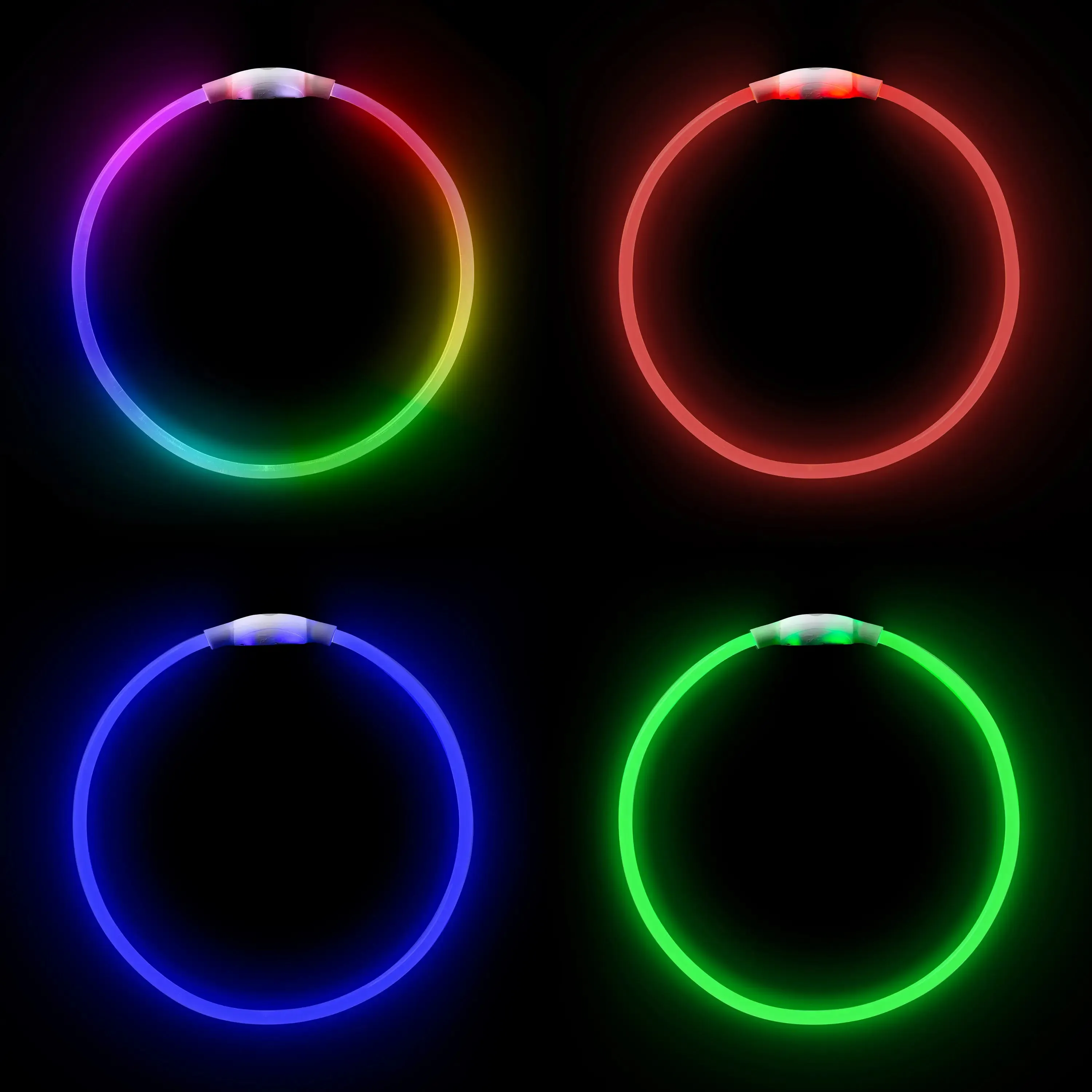 Nite Ize NiteHowl Bandana Rechargeable LED Safety Necklace Disc-O Select Red