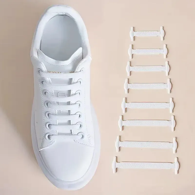 No-Tie FlexiShoelaces 16pcs for Sneakers & Sports