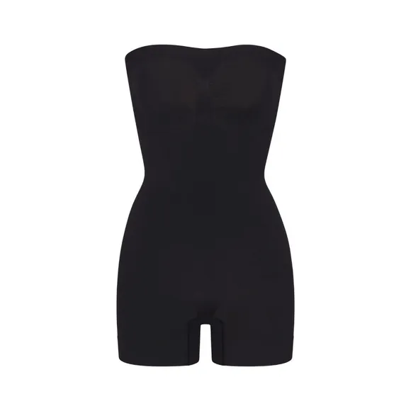 NWOT Skims Seamless Sculpt Strapless Shortie Bodysuit in Onyx, Size Small