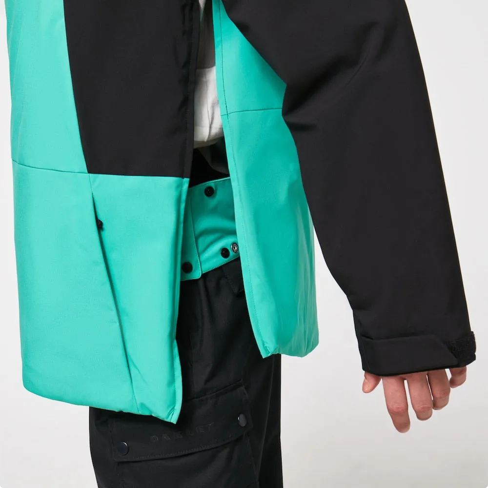 OAKLEY TNP INSULATED ANORAK BLACKOUT/LIGHT EMERALD
