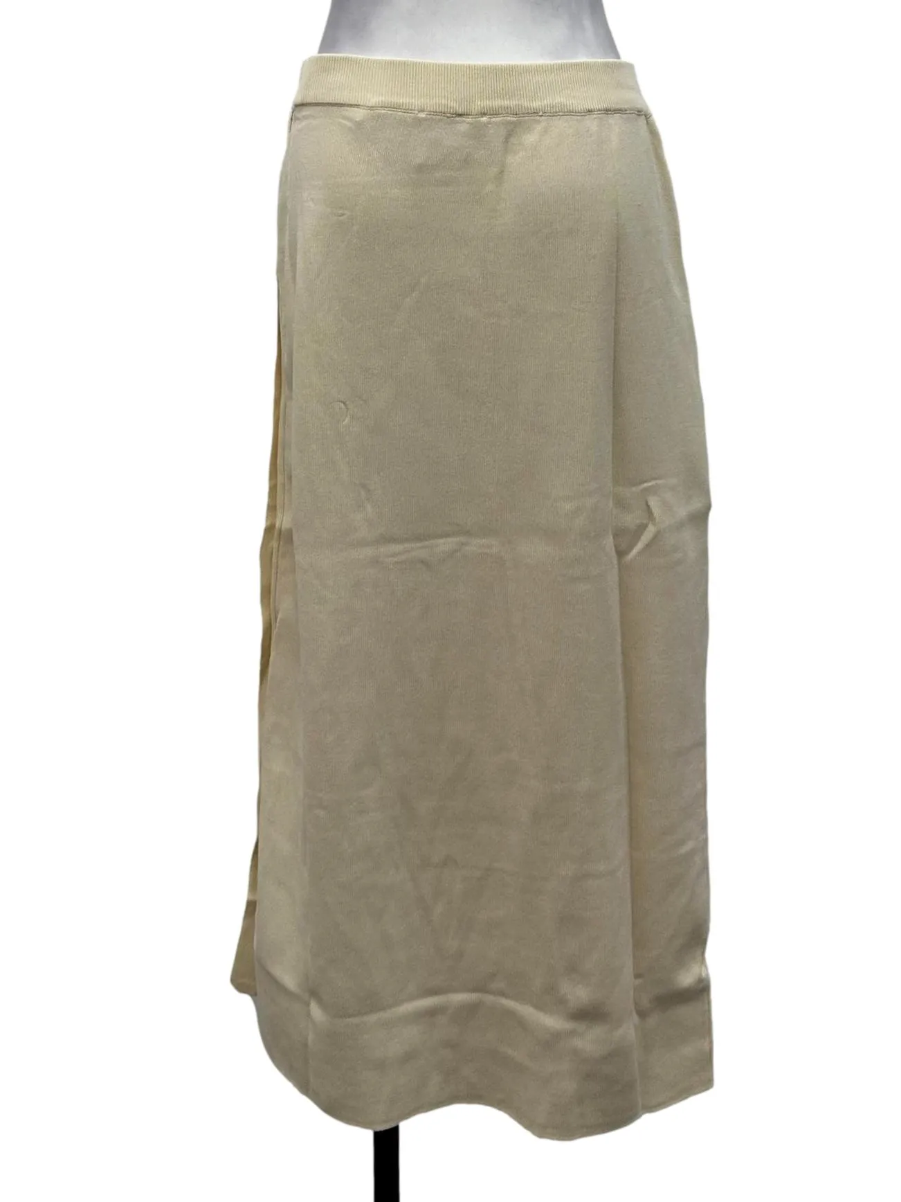 Oat Cream Knitted Pencil Skirt OSN