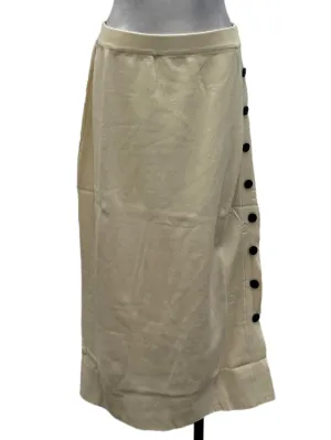 Oat Cream Knitted Pencil Skirt OSN
