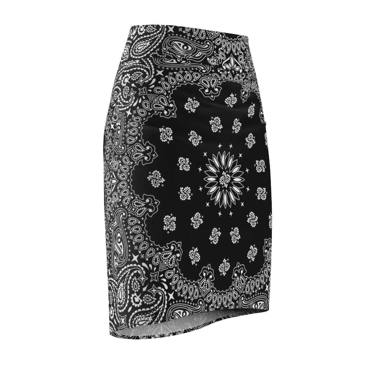 OG Black Bandana Women's Pencil Skirt
