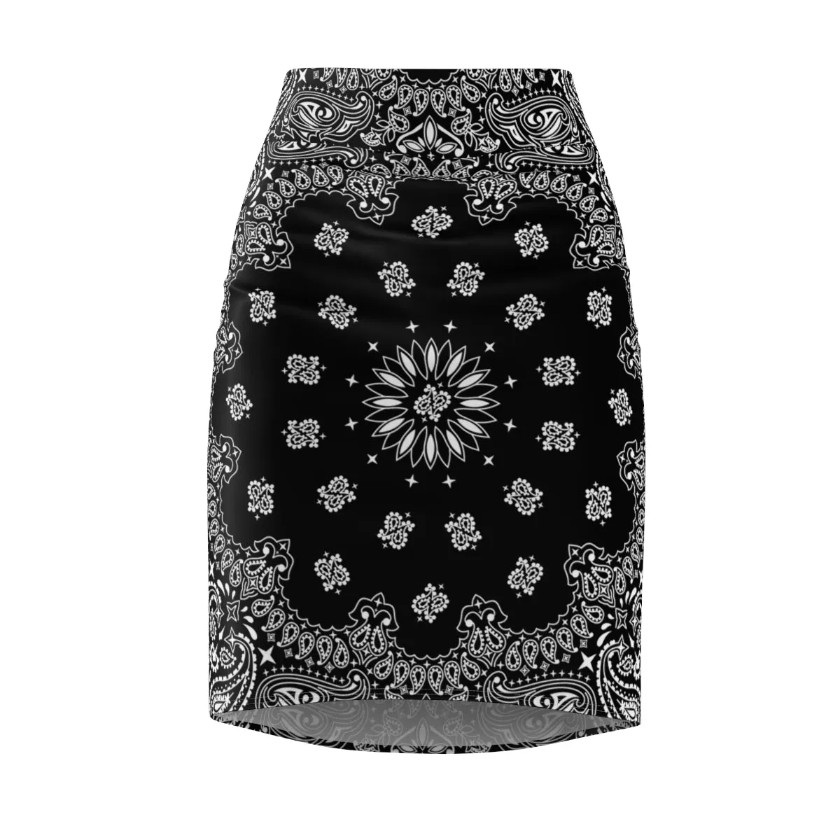 OG Black Bandana Women's Pencil Skirt