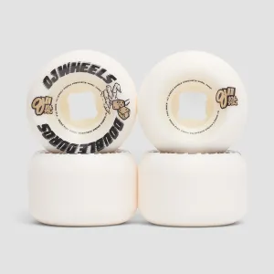 OJ Double Duros Mini Combo Shape 101a/95a Skateboard Wheels White 56mm