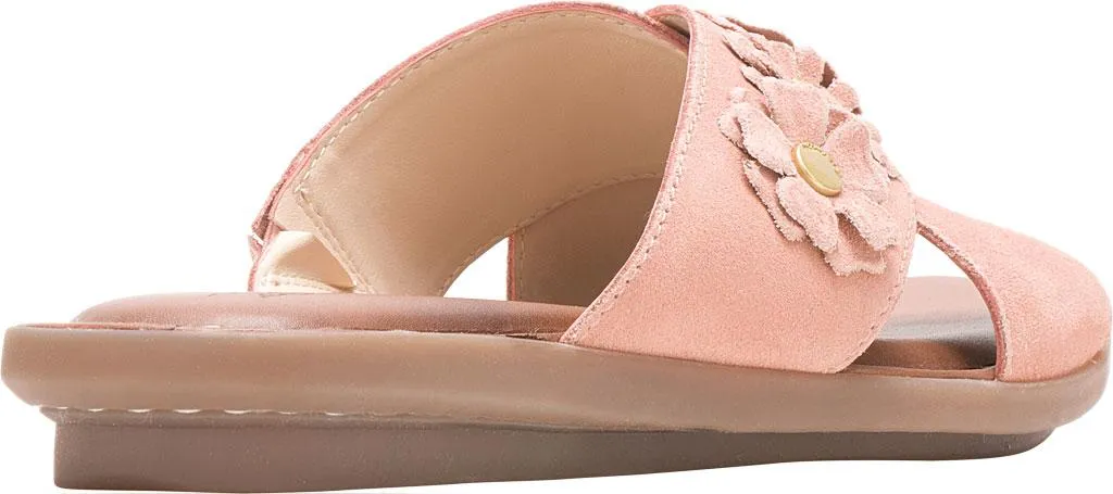 Olive xband pale peach slides