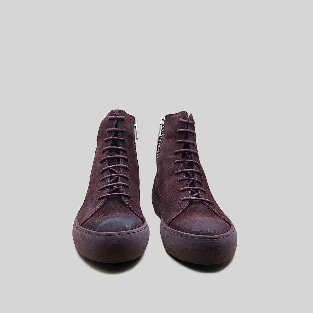 OLLIE waxed suede OXBLOOD/OXBLOOD