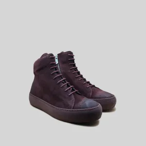 OLLIE waxed suede OXBLOOD/OXBLOOD
