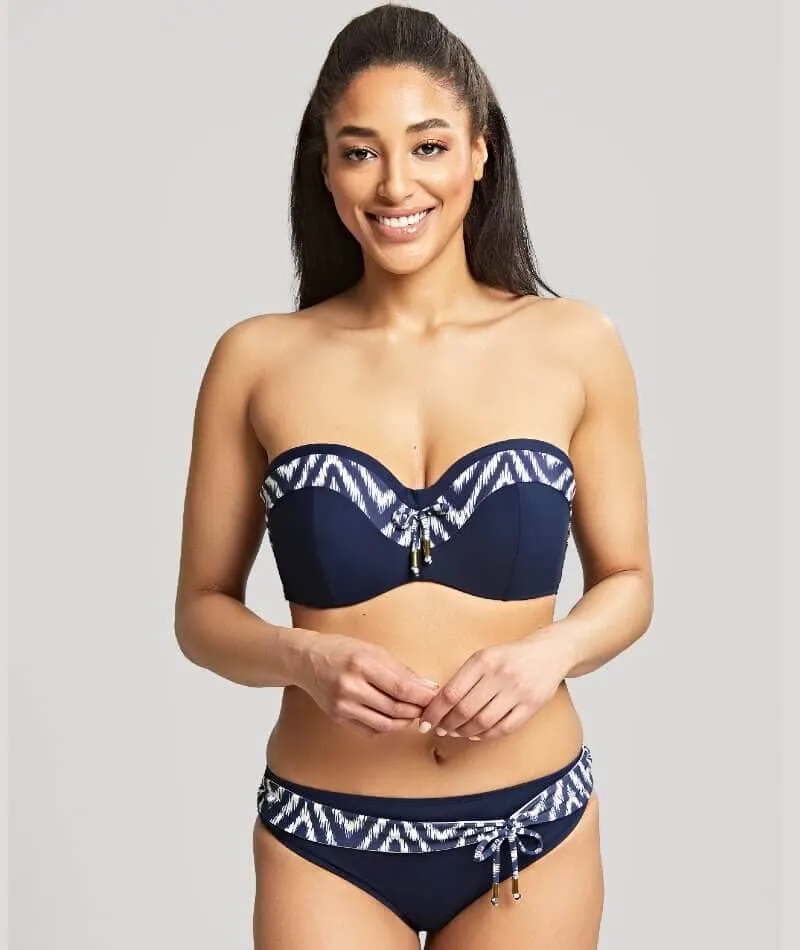 Panache Swimwear Oceana Bandeau Bikini Top - Navy