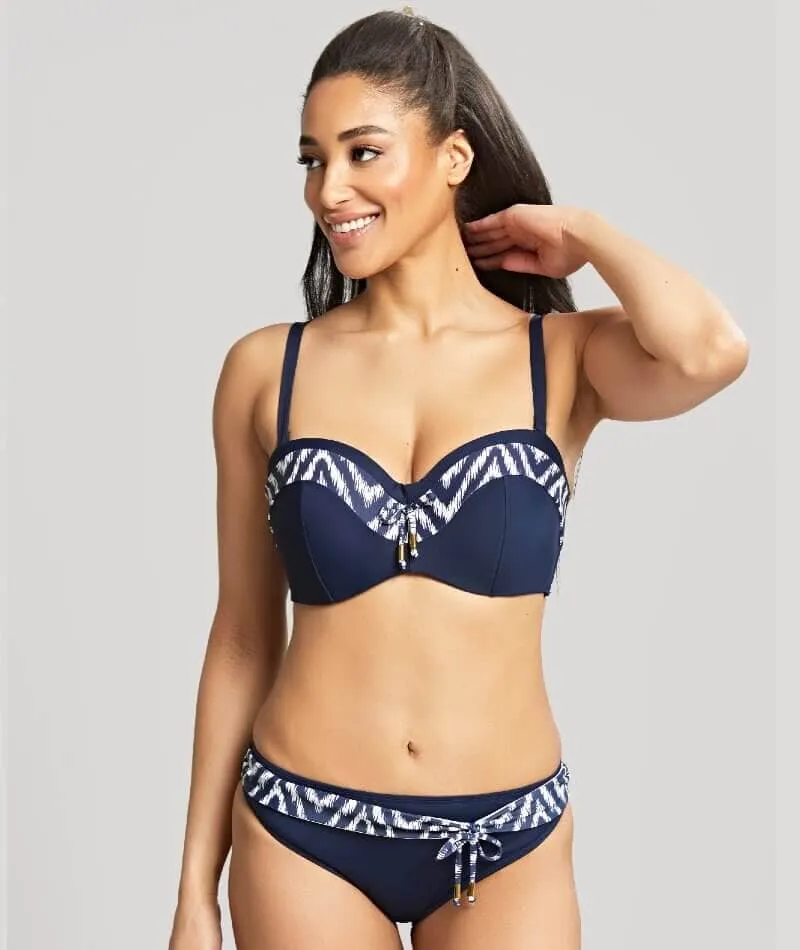Panache Swimwear Oceana Bandeau Bikini Top - Navy