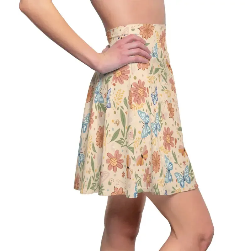 Pastel Flowers Skater for Everyday Fun and Vibes