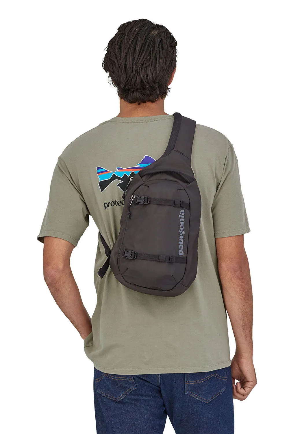 Patagonia Atom Sling Bag in Black | 48262-BLK
