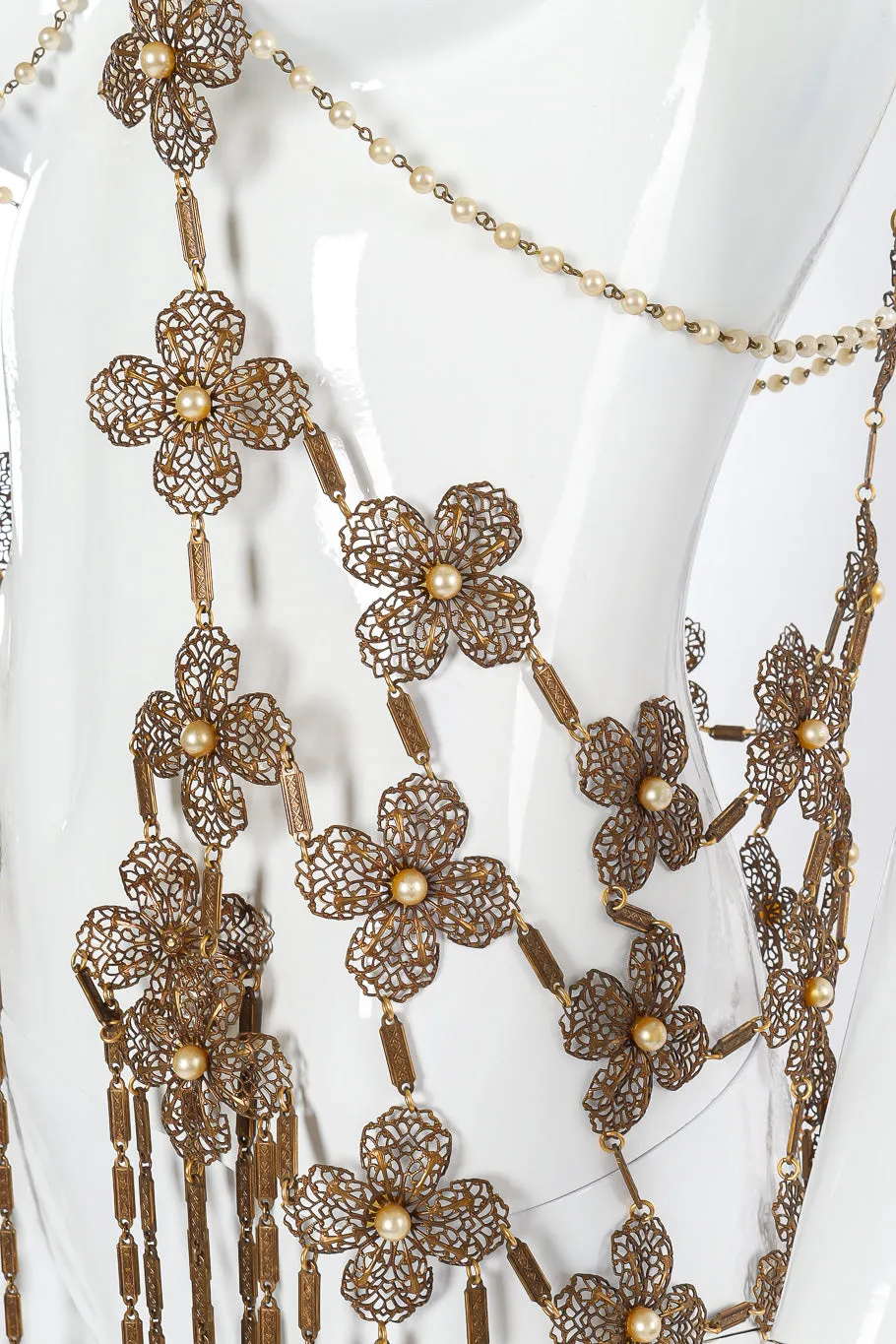 Pearl Drape Fringe Harness