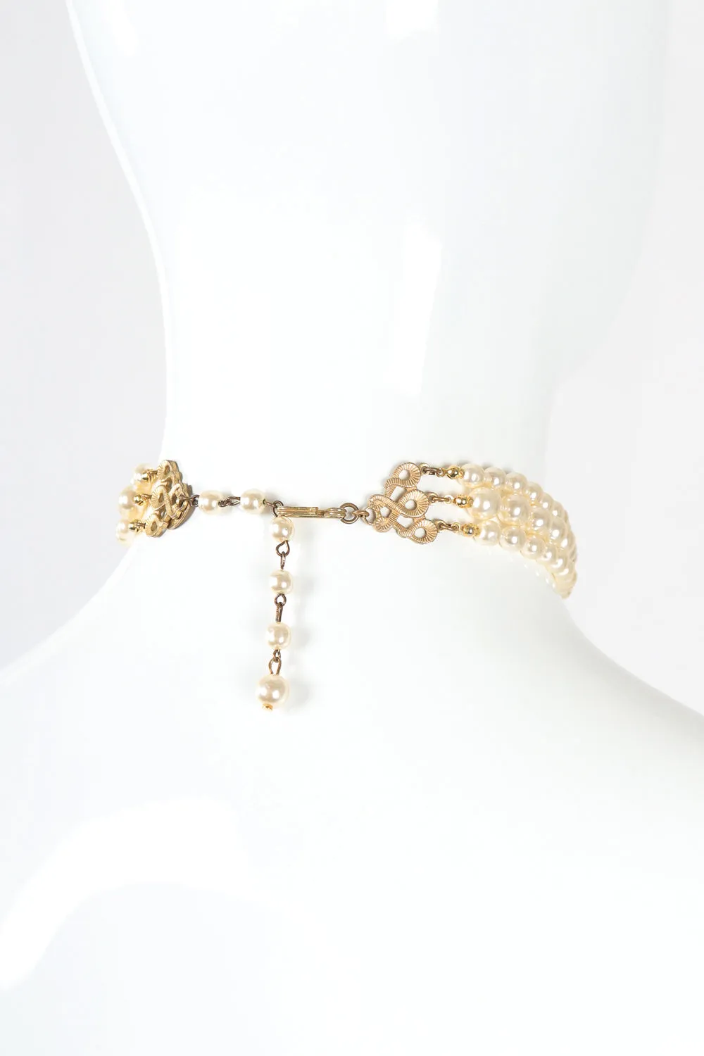 Pearl Flower Choker Necklace