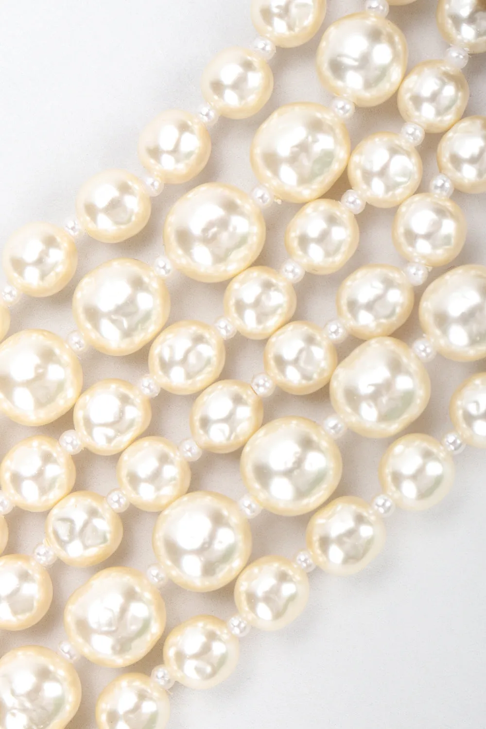 Pearl Flower Choker Necklace