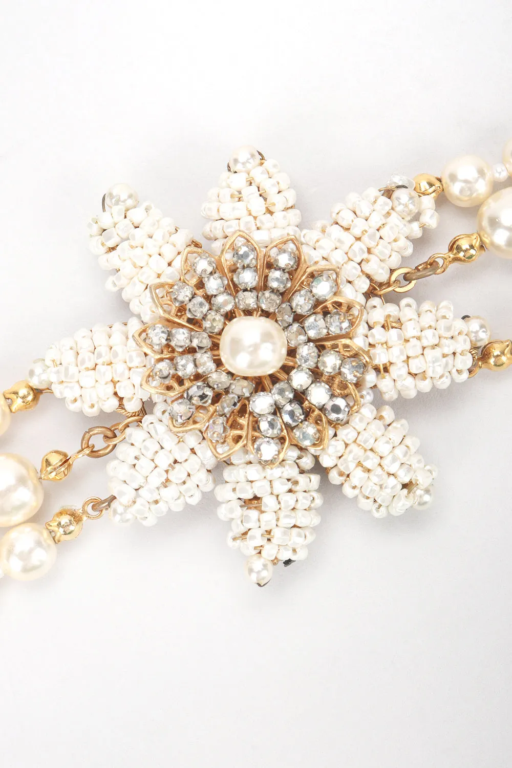 Pearl Flower Choker Necklace