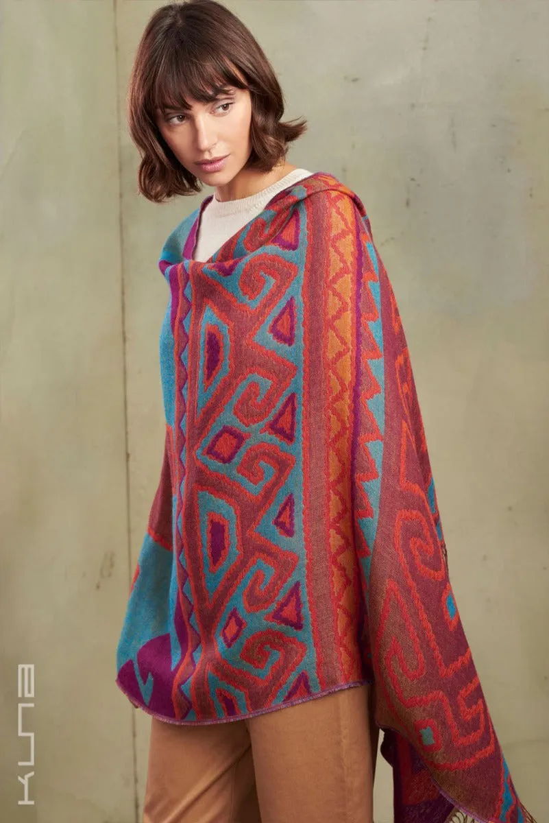 Petirojo Baby Alpaca and Silk Shawl