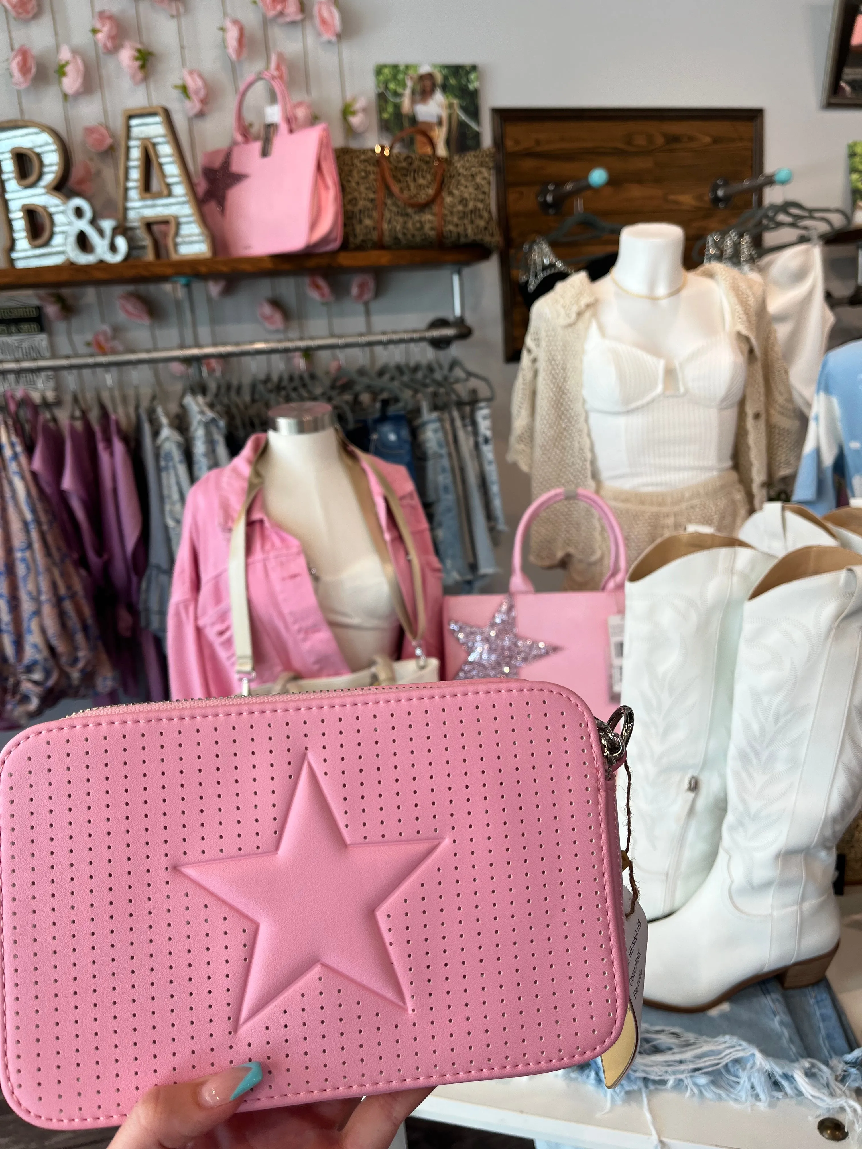 Pink Star Purse