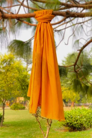 Plain Wool Shawl  - Golden