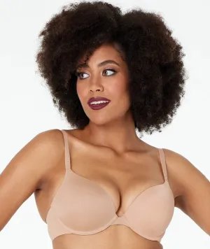 Pleasure State My Fit Smooth Graduated Push-Up Plunge Bra - Frappe