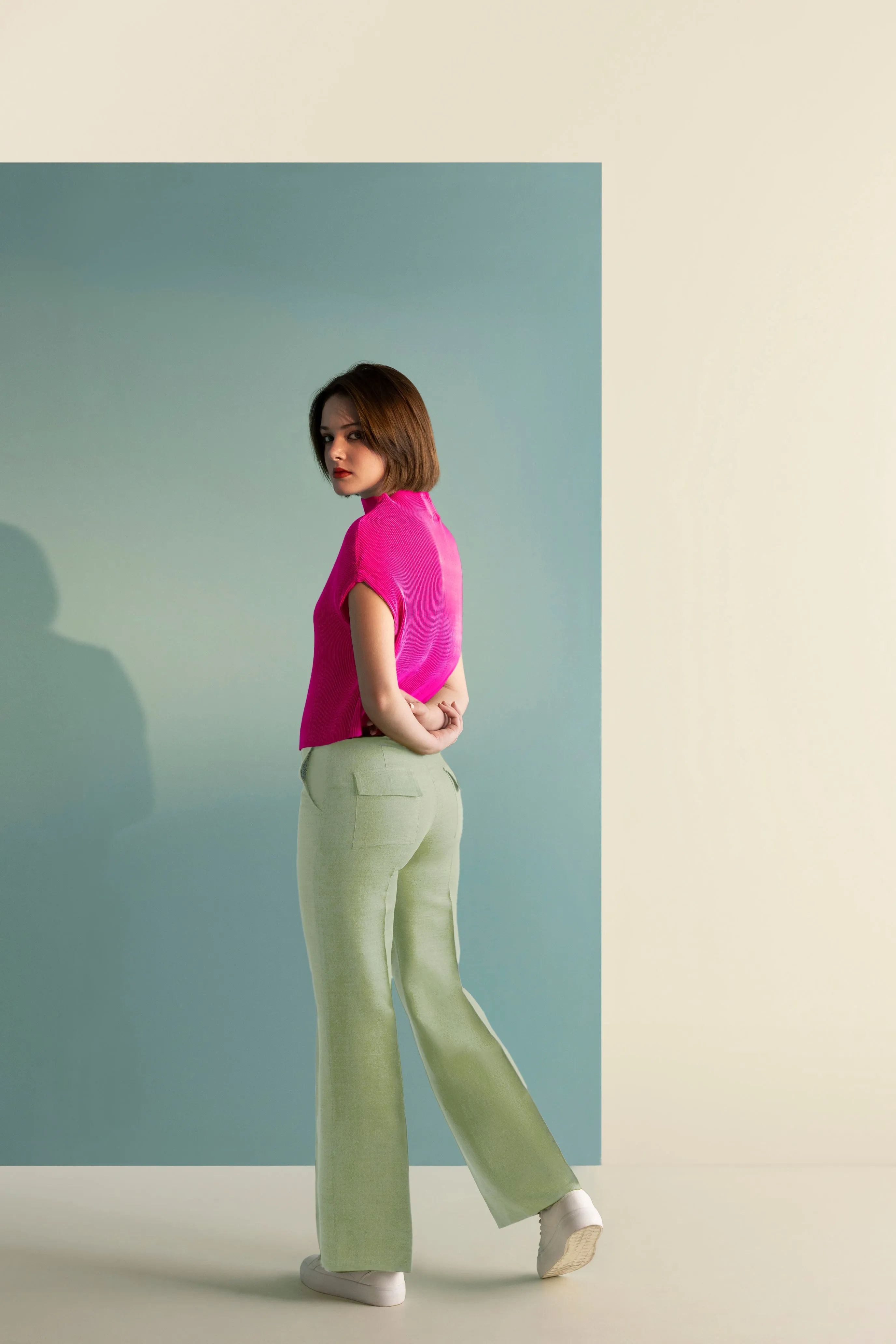 Pleated Box Top