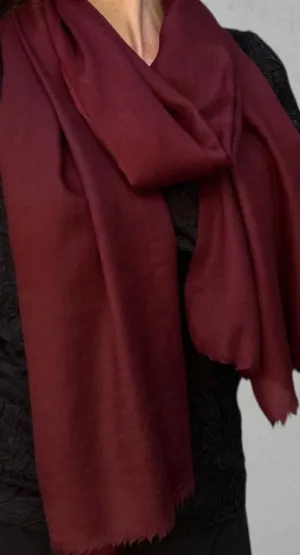 Plum Cashmere Scarf