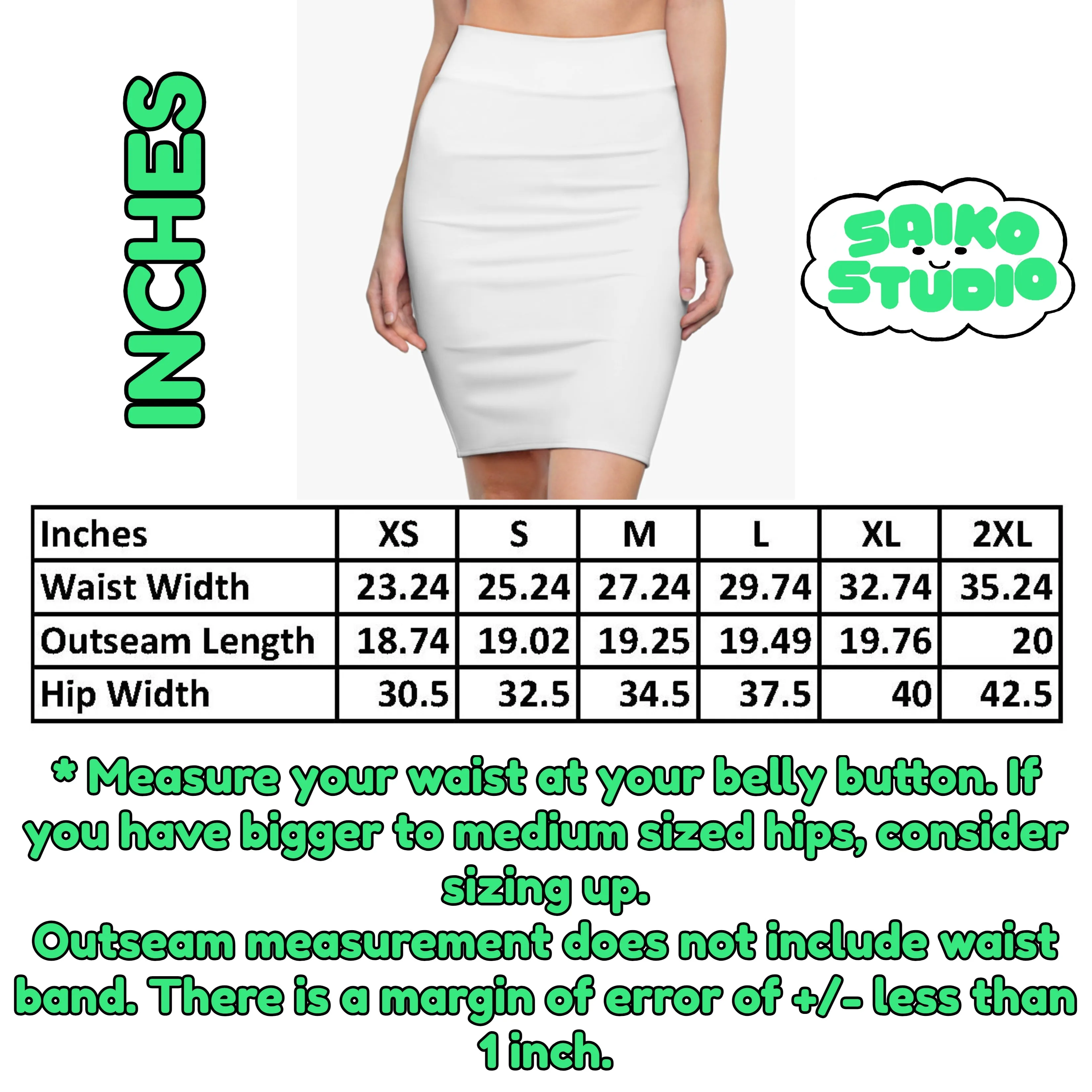 Popcorn Womens Tight Short Pencil Skirt Halloween Costume - Saiko Studio