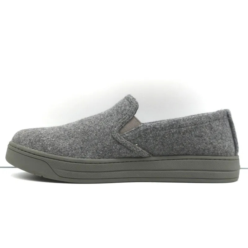 Prada Sport Slip-On Sneakers Gray Wool Felt Size 37.5
