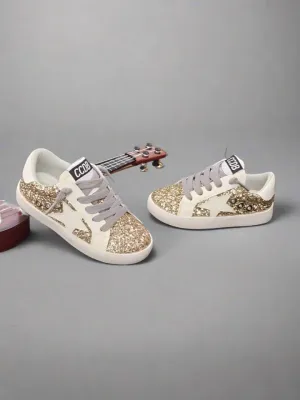 PREORDER | Glitter Star Sneakers White Accent