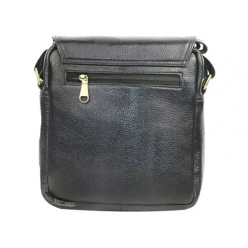 PU Leather Crossbody Bag – Vintage Everyday Sling Bag (Black)