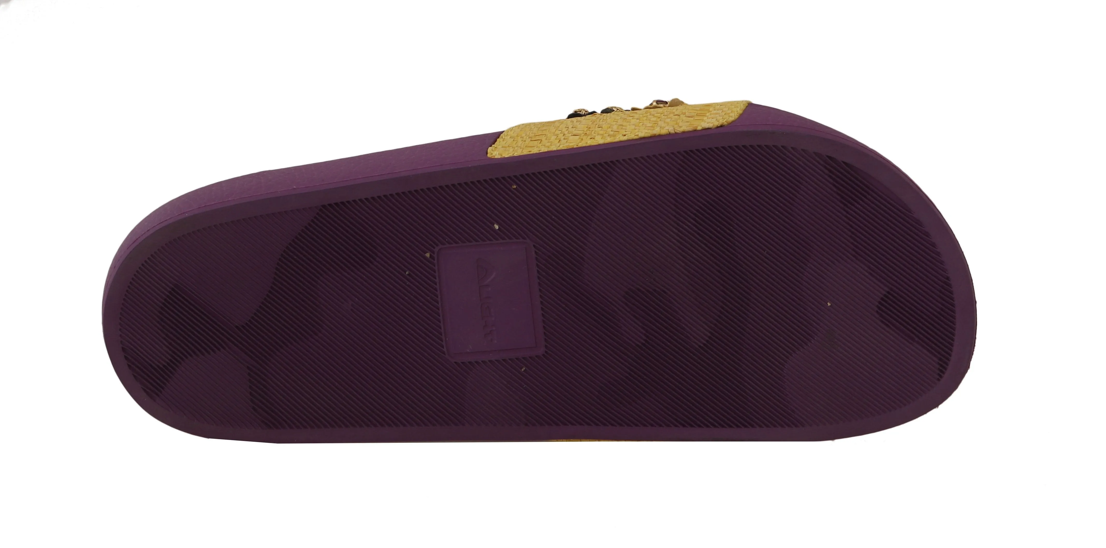 Purple Crystal Beachwear Slides