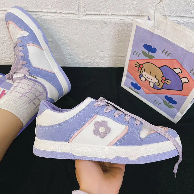 PURPLE FLOWER SPORTS SNEAKERS UB3388
