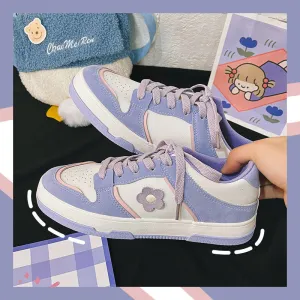 PURPLE FLOWER SPORTS SNEAKERS UB3388