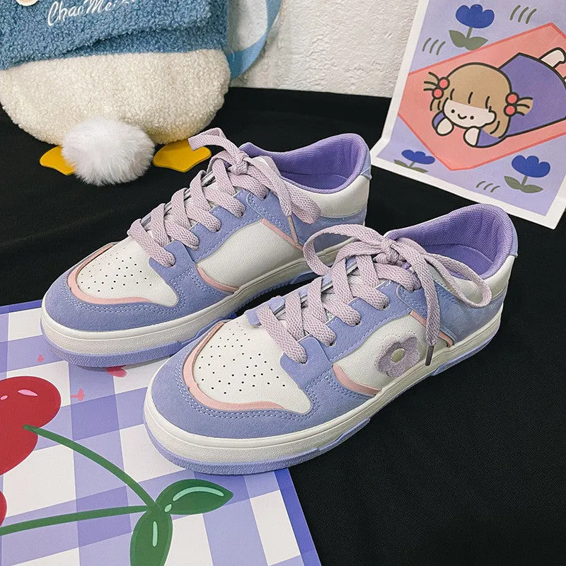 PURPLE FLOWER SPORTS SNEAKERS UB3388