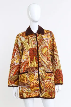 Quilted Jungle Leopard Jacket